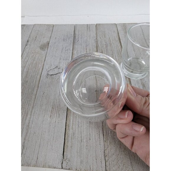 Vintage Glass Egg Cups Glass Set of 2 -- 2 1/4" - Picture 6 of 6